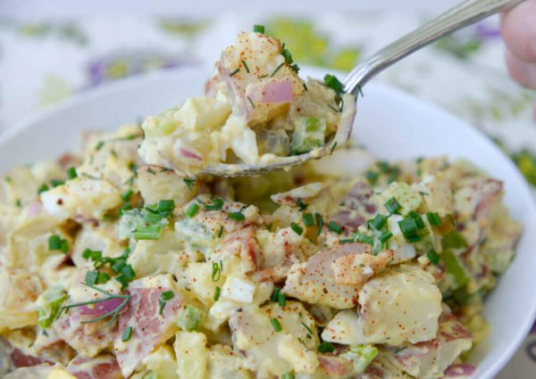 Red Skinned Potato Salad with Bacon