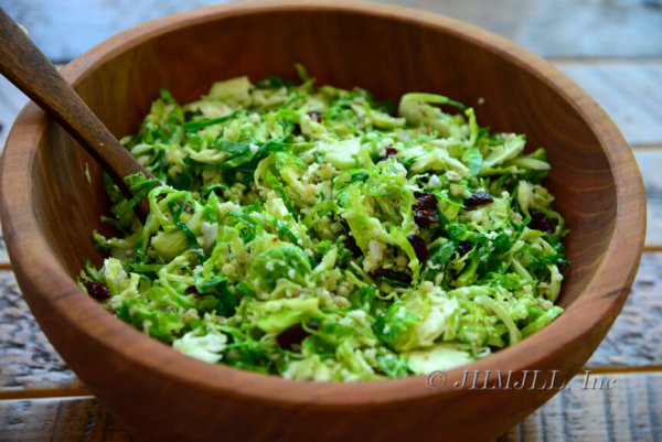 Brussel Sprout and Walnut Salad