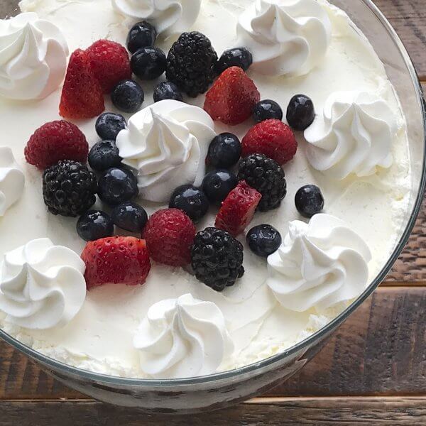 lemon berry trifle