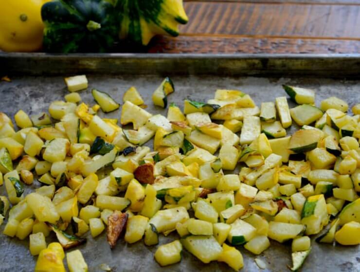 Roasted Patty Pan Squash