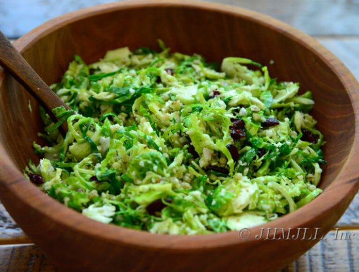 Brussel Sprout and Walnut Salad