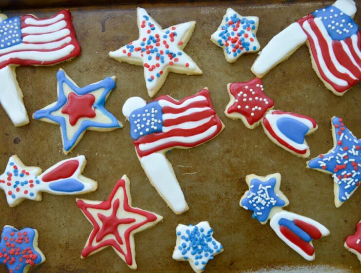 4th of July cut out Cookies